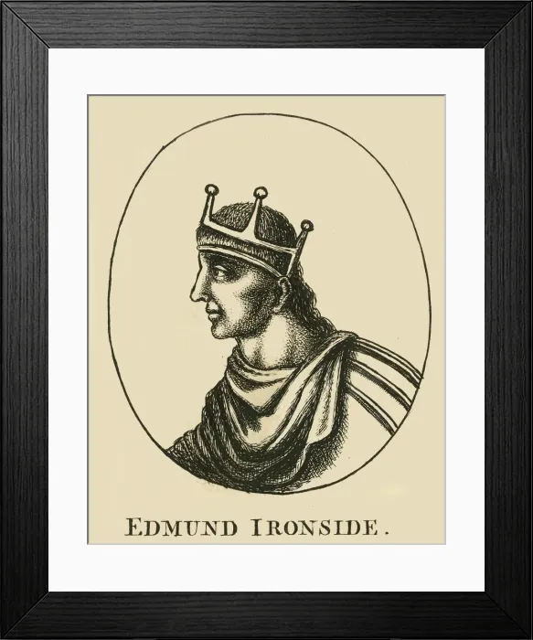 Framed Print : Edmund Ironside, 18th century. Creator: Unknown Framed Print : Edmund Ironside, 18th century. Creator: Unknown