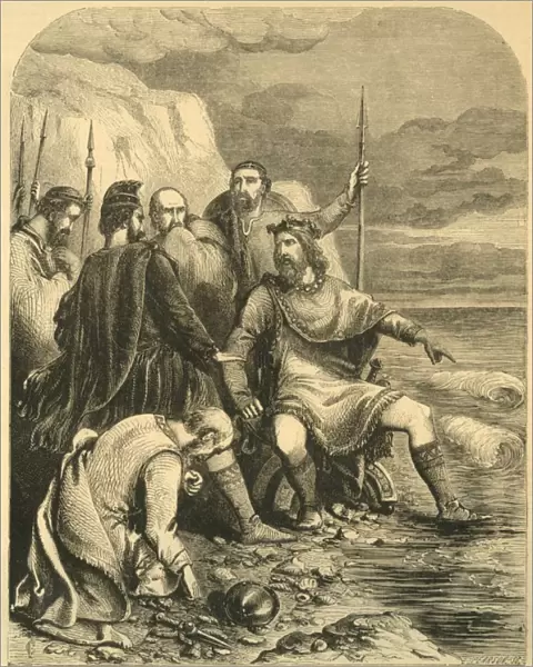 Canute Reproving the Flattery of his Courtiers, c1890. Creator: Unknown