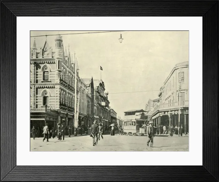 Framed Print : Rundle Street, Adelaide, 1901. Creator: Unknown Framed Print : Rundle Street, Adelaide, 1901. Creator: Unknown