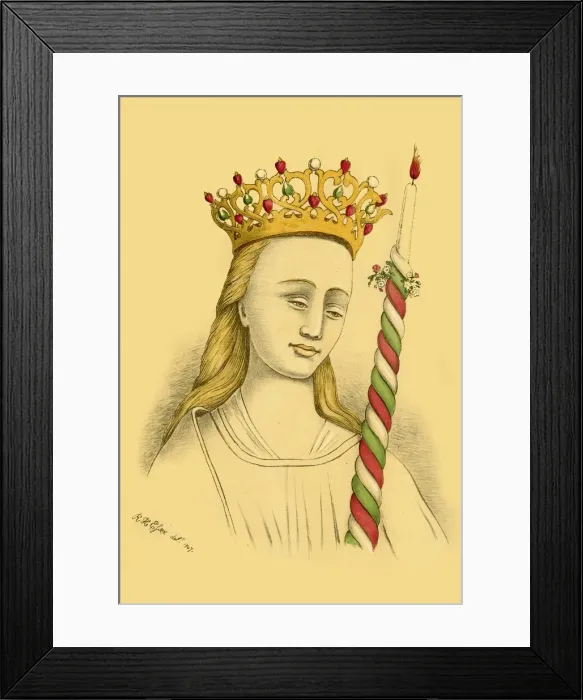 Framed Print : Head II. From One of the Mural Paintings in the Church at Eton, 1911. Creator: Unknown Framed Print : Head II. From One of the Mural Paintings in the Church at Eton, 1911. Creator: Unknown