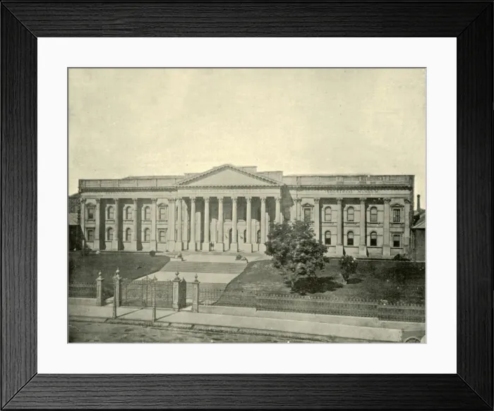 Framed Print : The Melbourne Public Library, 1901. Creator: Unknown Framed Print : The Melbourne Public Library, 1901. Creator: Unknown