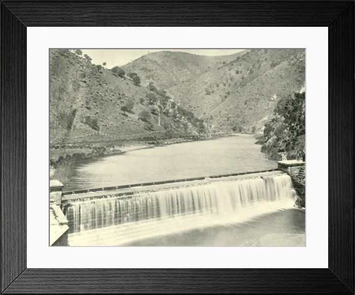 Framed Print : Torrens Weir, Adelaide, 1901. Creator: Unknown Framed Print : Torrens Weir, Adelaide, 1901. Creator: Unknown