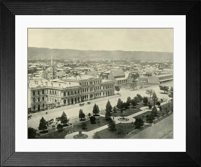 Framed Print : Adelaide, from the Post Office Tower, 1901. Creator: Unknown Framed Print : Adelaide, from the Post Office Tower, 1901. Creator: Unknown