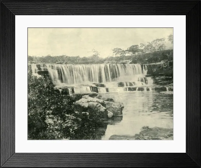 Framed Print : Loddon Falls, New South Wales, 1901. Creator: Unknown Framed Print : Loddon Falls, New South Wales, 1901. Creator: Unknown