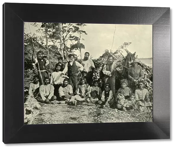 Group of Aboriginal People, Lake Tyers, Victoria, Australia, 1901. Creator: Unknown
