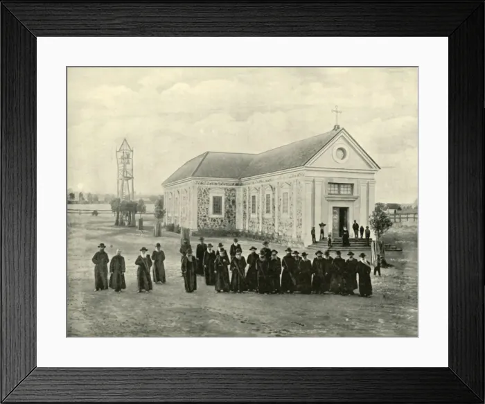 Framed Print : At New Norcia, 1901. Creator: Unknown Framed Print : At New Norcia, 1901. Creator: Unknown