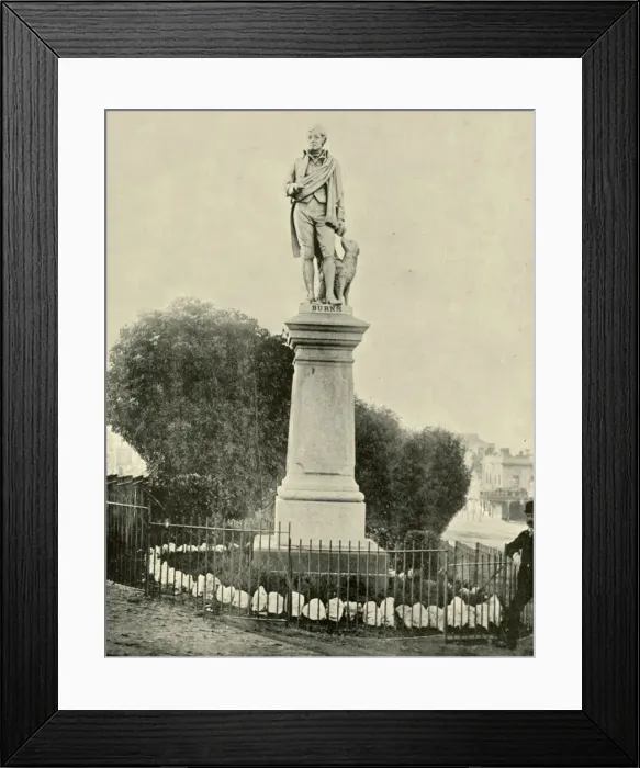Framed Print : Statue of Robert Burns, Ballarat, 1901. Creator: Unknown Framed Print : Statue of Robert Burns, Ballarat, 1901. Creator: Unknown