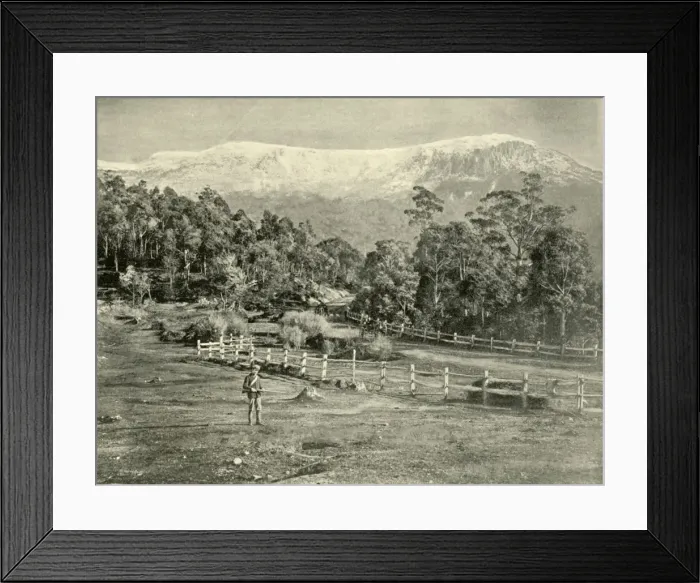 Framed Print : Mount Wellington, from the Huon Road, 1901. Creator: Unknown Framed Print : Mount Wellington, from the Huon Road, 1901. Creator: Unknown
