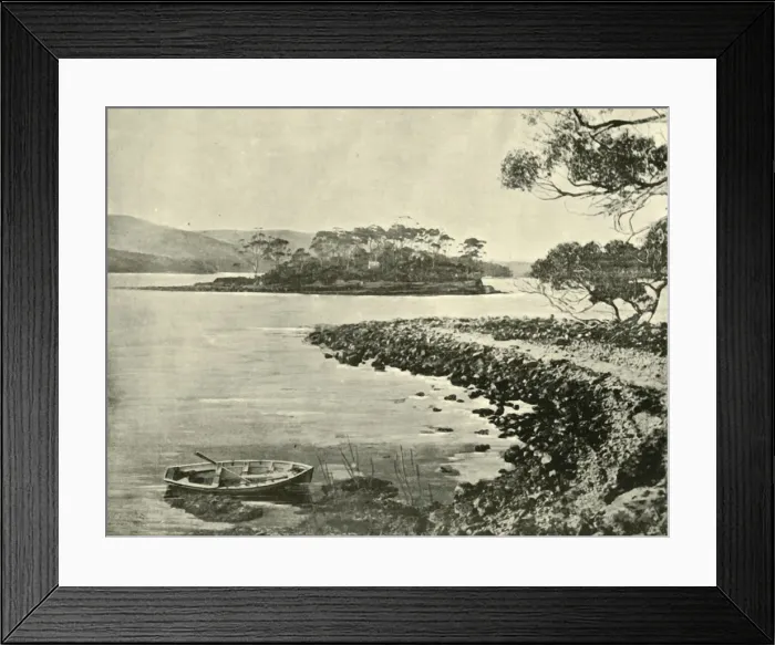 Framed Print : Isle of the Dead, Port Arthur, 1901. Creator: Unknown Framed Print : Isle of the Dead, Port Arthur, 1901. Creator: Unknown