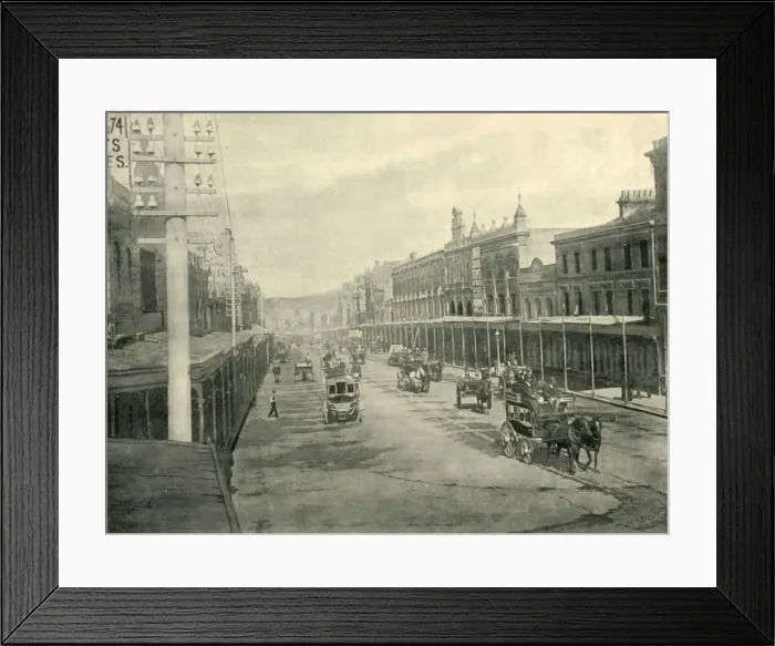Framed Print : Brickfield Hill, Sydney, 1901. Creator: Unknown Framed Print : Brickfield Hill, Sydney, 1901. Creator: Unknown