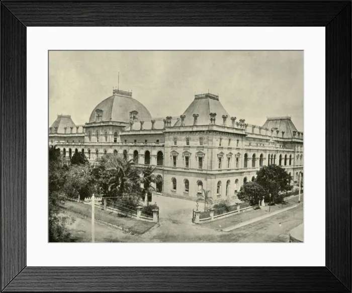 Framed Print : Parliament House, Brisbane, 1901. Creator: Unknown Framed Print : Parliament House, Brisbane, 1901. Creator: Unknown