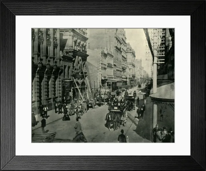 Framed Print : Pitt Street, Sydney, 1901. Creator: Unknown Framed Print : Pitt Street, Sydney, 1901. Creator: Unknown