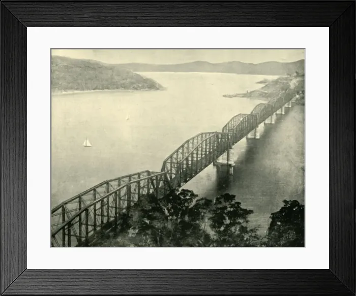 Framed Print : The Hawkesbury Bridge, New South Wales, 1901. Creator: Unknown Framed Print : The Hawkesbury Bridge, New South Wales, 1901. Creator: Unknown