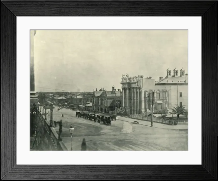 Framed Print : North Terrace, 1901. Creator: Unknown Framed Print : North Terrace, 1901. Creator: Unknown