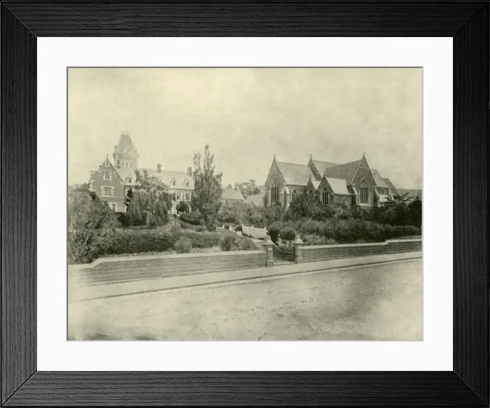 Framed Print : St. Marys Cathedral and Convent, Hobart, 1901. Creator: Unknown Framed Print : St. Marys Cathedral and Convent, Hobart, 1901. Creator: Unknown