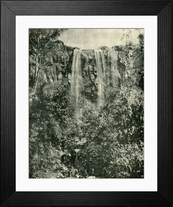 Framed Print : Sailors Creek Falls, Daylesford, 1901. Creator: Unknown Framed Print : Sailors Creek Falls, Daylesford, 1901. Creator: Unknown
