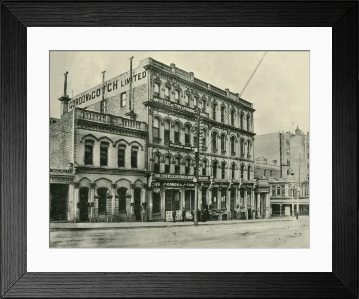 Framed Print : Queen Street, Melbourne, 1901. Creator: Unknown Framed Print : Queen Street, Melbourne, 1901. Creator: Unknown