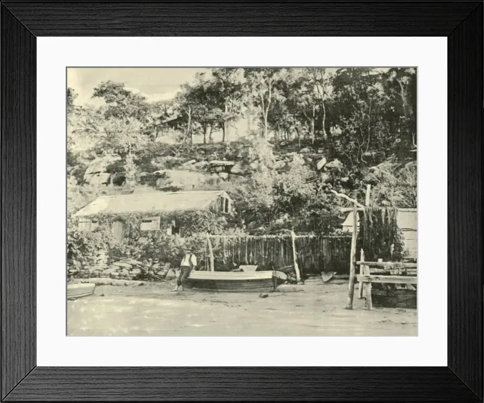 Framed Print : Fishermans Hut, Como. 1901. Creator: Unknown Framed Print : Fishermans Hut, Como. 1901. Creator: Unknown