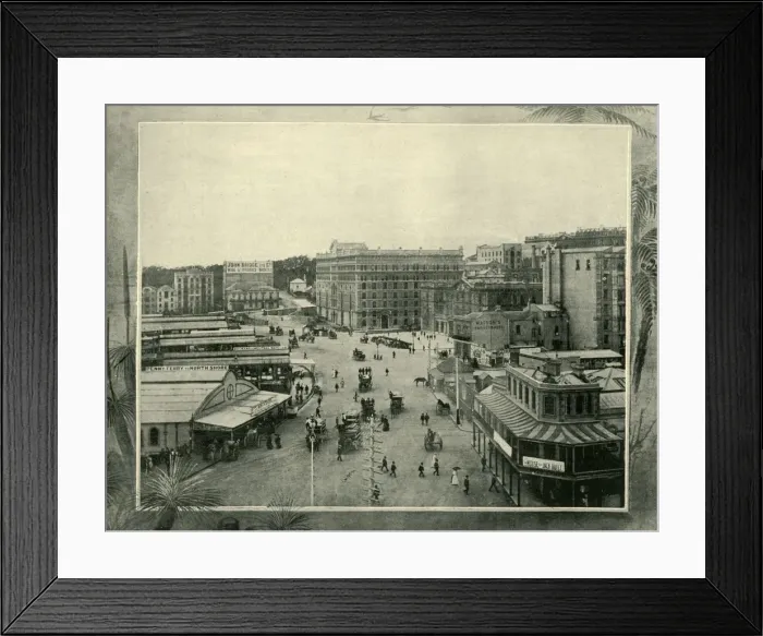 Framed Print : Circular Quay, Sydney, 1901. Creator: Unknown Framed Print : Circular Quay, Sydney, 1901. Creator: Unknown