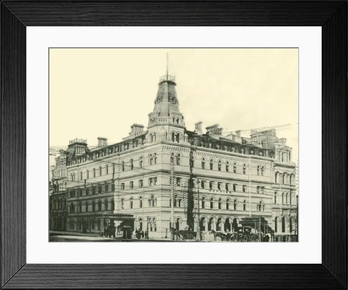 Framed Print : Menzies Hotel, Melbourne, 1901. Creator: Unknown Framed Print : Menzies Hotel, Melbourne, 1901. Creator: Unknown