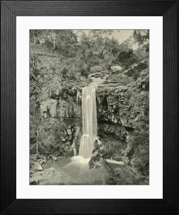 Framed Print : Moorabool Falls, Victoria, 1901. Creator: Unknown Framed Print : Moorabool Falls, Victoria, 1901. Creator: Unknown