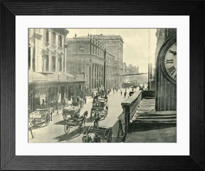 Framed Print : George Street, Sydney, 1901. Creator: Unknown Framed Print : George Street, Sydney, 1901. Creator: Unknown