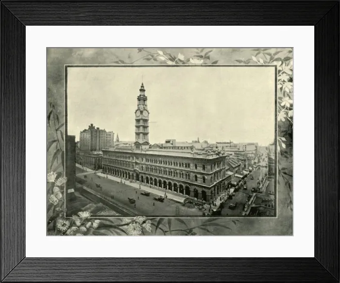 Framed Print : General Post Office, Sydney, 1901. Creator: Unknown Framed Print : General Post Office, Sydney, 1901. Creator: Unknown