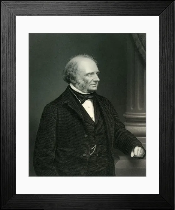 Framed Print : Earl Russell, c1860, (c1884). Creator: Unknown Framed Print : Earl Russell, c1860, (c1884). Creator: Unknown