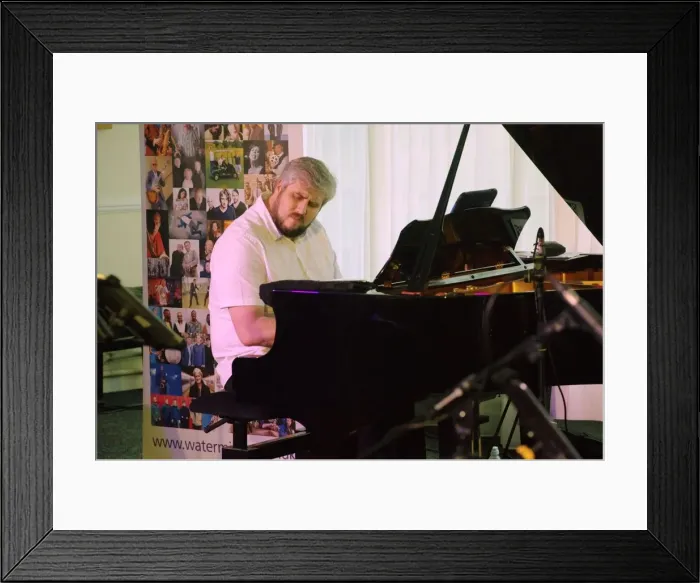 Framed Print : Matt Ratcliffe, Watermill Jazz Club, Dorking, Surrey, 25 June 2019. Creator: Brian O Connor Framed Print : Matt Ratcliffe, Watermill Jazz Club, Dorking, Surrey, 25 June 2019. Creator: Brian O Connor