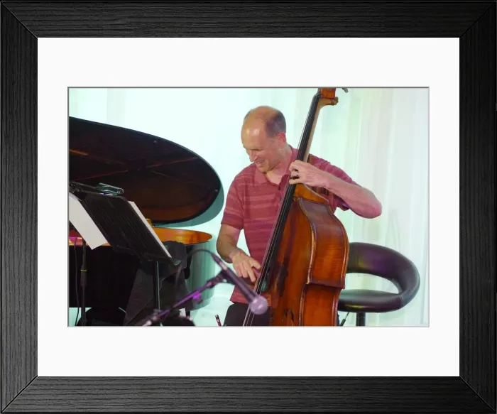Framed Print : Tom Hill, Watermill Jazz Club, Dorking, Surrey, 25 June 2019. Creator: Brian O Connor Framed Print : Tom Hill, Watermill Jazz Club, Dorking, Surrey, 25 June 2019. Creator: Brian O Connor
