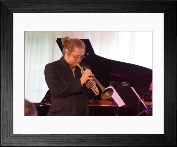 Framed Print : Bryan Corbett, Watermill Jazz Club, Dorking, Surrey, 25 June 2019. Creator: Brian O Connor Framed Print : Bryan Corbett, Watermill Jazz Club, Dorking, Surrey, 25 June 2019. Creator: Brian O Connor