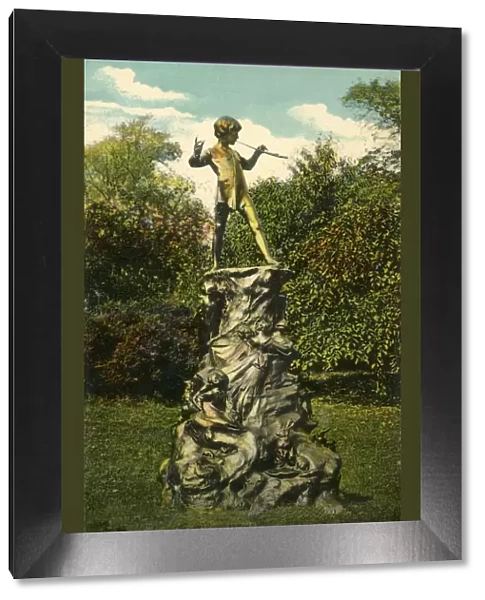 Peter Pan statue, Kensington Gardens, London, c1915. Creator: Unknown