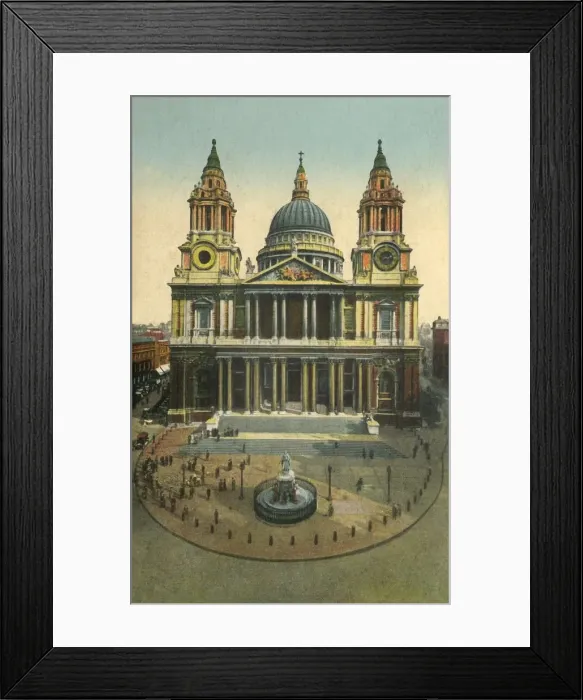 Framed Print : St. Pauls Cathedral, London, c1910. Creator: Unknown Framed Print : St. Pauls Cathedral, London, c1910. Creator: Unknown