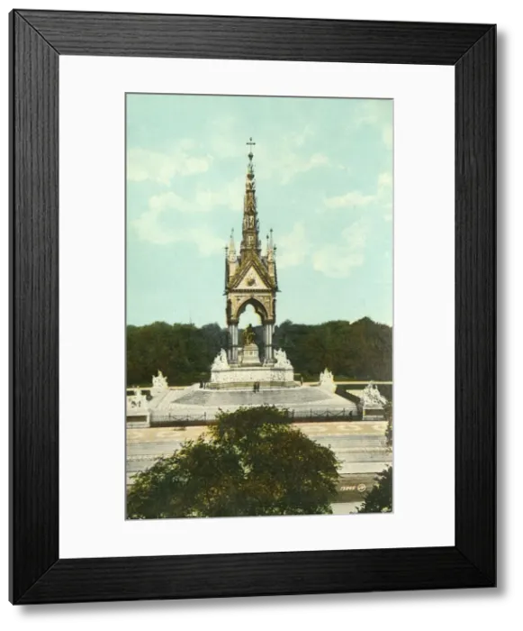 Framed Print : Albert Memorial, London, c1910. Creator: Unknown Framed Print : Albert Memorial, London, c1910. Creator: Unknown