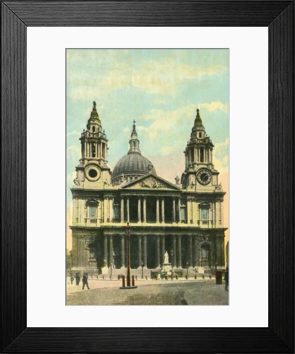 Framed Print : St. Pauls Cathedral, London, c1910. Creator: Unknown Framed Print : St. Pauls Cathedral, London, c1910. Creator: Unknown