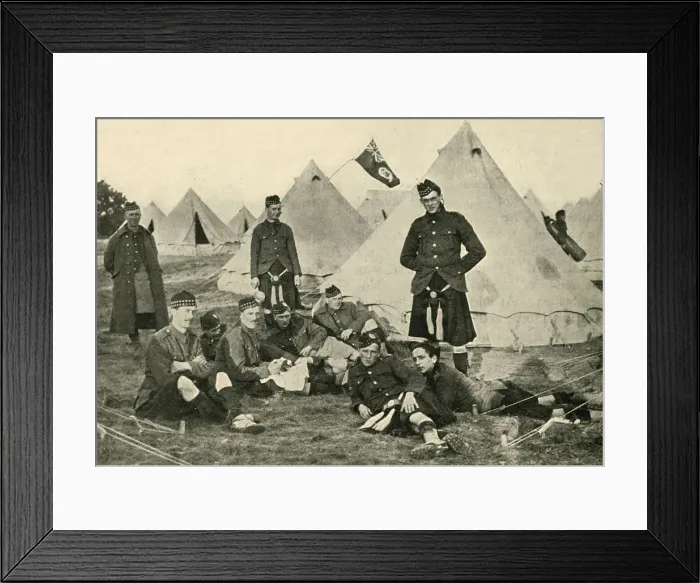 Framed Print : Canadian soldiers, First World War, 1914, (c1920). Creator: Unknown Framed Print : Canadian soldiers, First World War, 1914, (c1920). Creator: Unknown
