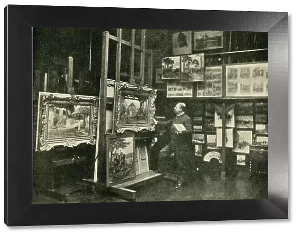 Monsieur Detaille in his Studio, 1900. Creator: Unknown