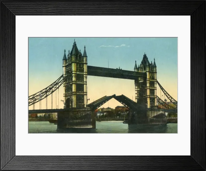 Framed Print : Tower Bridge, London, c1910. Creator: Unknown Framed Print : Tower Bridge, London, c1910. Creator: Unknown