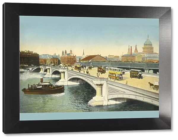 Blackfriars Bridge, London, c1910. Creator: Unknown