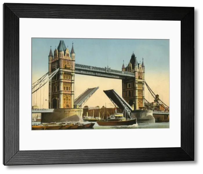 Framed Print : Tower Bridge, London, c1910. Creator: Unknown Framed Print : Tower Bridge, London, c1910. Creator: Unknown