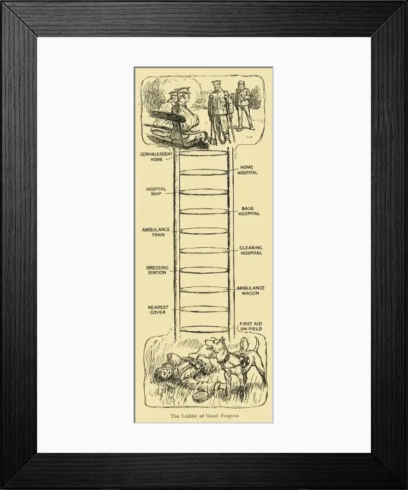 Framed Print : The Ladder of Good Progress, First World War, c1914, (c1920). Creator: Unknown Framed Print : The Ladder of Good Progress, First World War, c1914, (c1920). Creator: Unknown