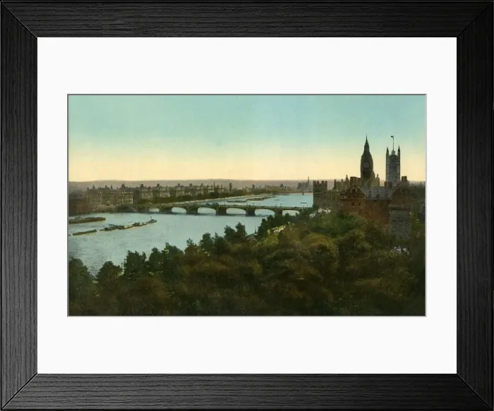 Framed Print : Westminster Bridge, London, c1910. Creator: Unknown Framed Print : Westminster Bridge, London, c1910. Creator: Unknown
