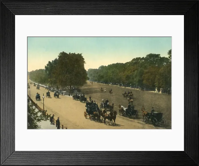 Framed Print : Rotten Row, Hyde Park, London, c1910. Creator: Unknown Framed Print : Rotten Row, Hyde Park, London, c1910. Creator: Unknown