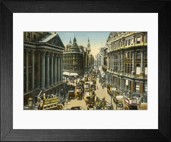 Framed Print : The Mansion House and Cheapside, London. Creator: Unknown Framed Print : The Mansion House and Cheapside, London. Creator: Unknown