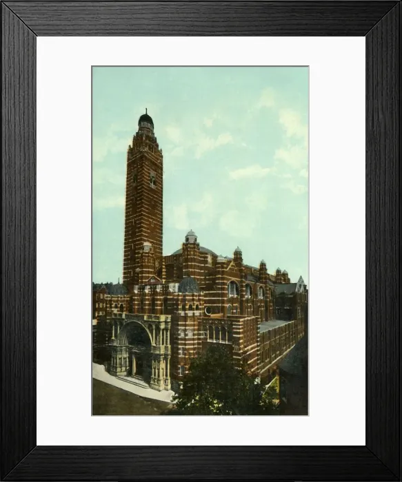 Framed Print : Westminster Cathedral, London, c1910. Creator: Unknown Framed Print : Westminster Cathedral, London, c1910. Creator: Unknown