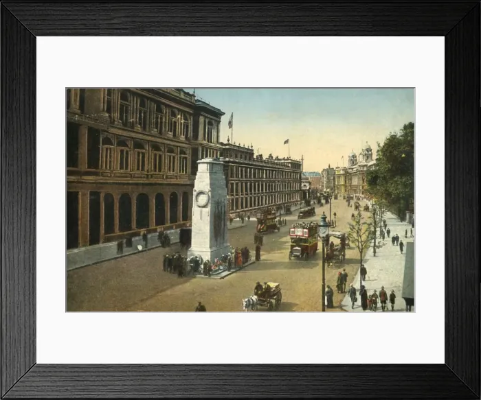 Framed Print : The Cenotaph, Whitehall, London, c1920. Creator: Unknown Framed Print : The Cenotaph, Whitehall, London, c1920. Creator: Unknown