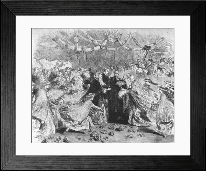 Framed Print : Princess Alexandras Arrival in England, 1863... (1901). Creator: Unknown Framed Print : Princess Alexandras Arrival in England, 1863... (1901). Creator: Unknown