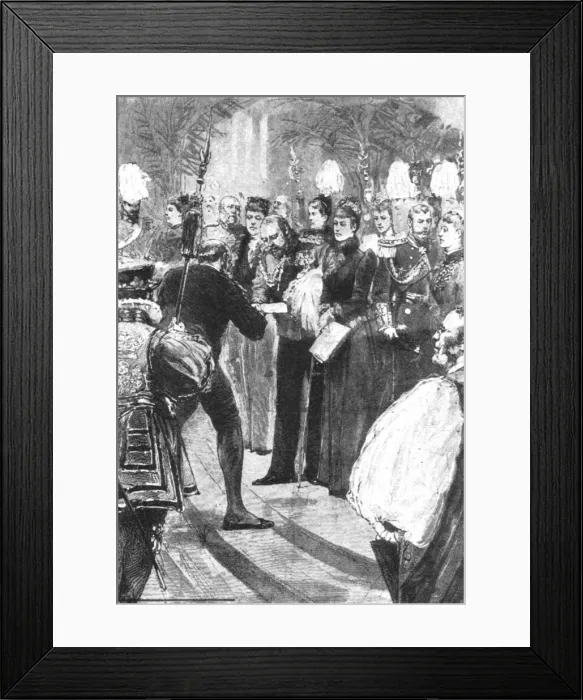 Framed Print : Princess Alexandra at the Opening of the Royal College of Music, May 2, 1894, (1901) Framed Print : Princess Alexandra at the Opening of the Royal College of Music, May 2, 1894, (1901)
