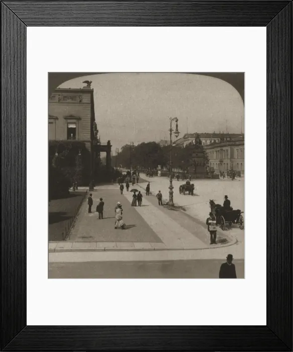 Framed Print : Unter den Linden, Berlin, 1903. Creator: Works and Sun Sculpture Studios Framed Print : Unter den Linden, Berlin, 1903. Creator: Works and Sun Sculpture Studios