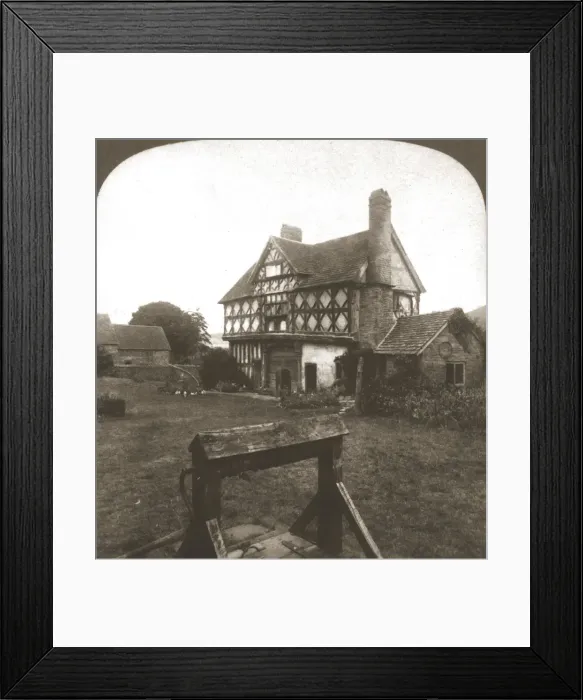 Framed Print : Stokesay Castle England, The Ancient Keep, 1900. Creator: Works and Sun Sculpture Studios Framed Print : Stokesay Castle England, The Ancient Keep, 1900. Creator: Works and Sun Sculpture Studios